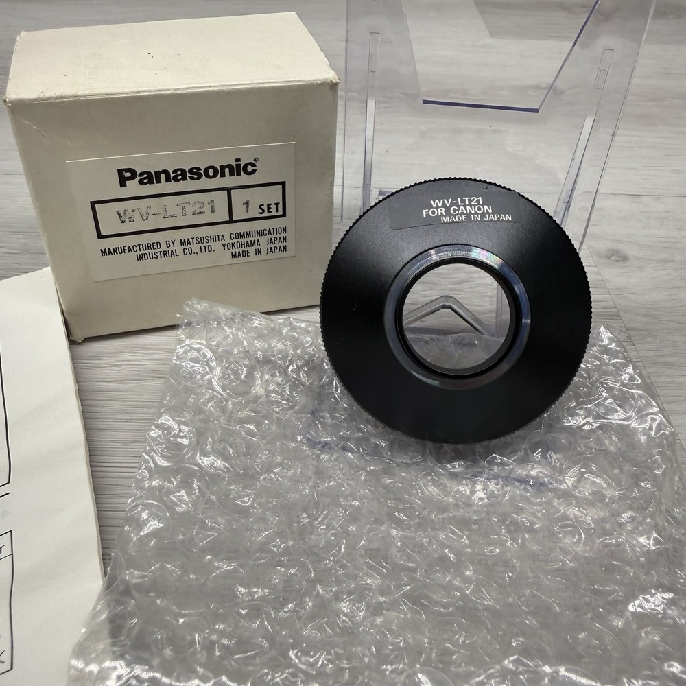 Vintage Panasonic WV-LT21 35mm SLR Lens Mount Adaptor for Canon Japan